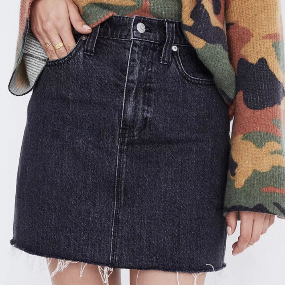 Madewell Rigid Denim Straight Mini Skirt